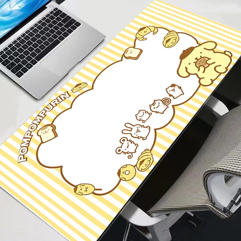 Mouse mat 90x40 cm Pompompurin xxl Mini PC rubber keyboard mat Laptop mat Computer mat Computer mat Play computer accessories