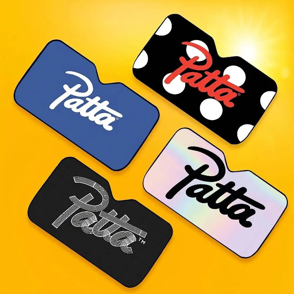 Parasole Divertente P-pattas per Parabrezza Auto, Pieghevole, Protezione UV, per Finestrino Anteriore