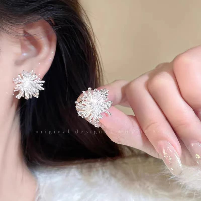 Personality Firework Flowers Earrings Metal Syud Earrings For Women Fashion Jewelry Gift Accessories e1083