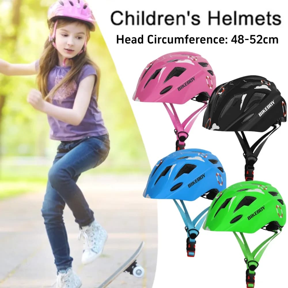 Children's Skateboard Helmet Adjustable Breathable Safety Helmet with Backlights Outdoor Sports Cycling Balance Bike
