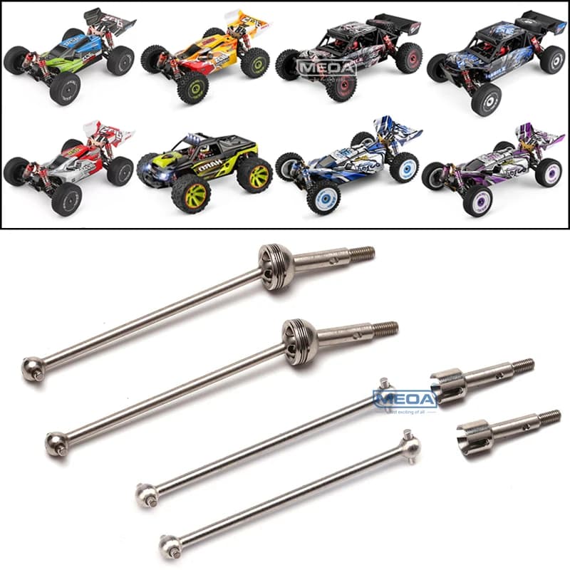 WLtoys 124007 144001 144010 124016 124017 124018 124019 Pezzi di ricambio originali per auto RC Albero cardanico Assale posteriore per osso di cane