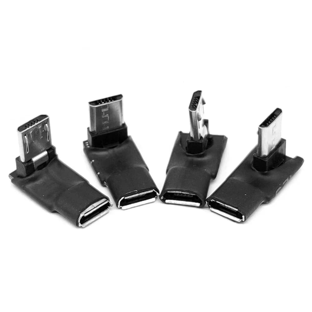 Adattatore dati USB da 90 gradi sinistro destro ad angolo Micro 5pin femmina a Micro USB maschio a spina Mini Micro USB