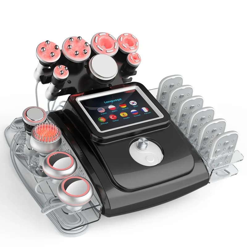 Trattamenti di cavitazione ultrasonica 80K, macchina di bellezza sottovuoto 11 in 1: perdita di peso, rassodamento del viso, riduzione della cellulite, massaggio