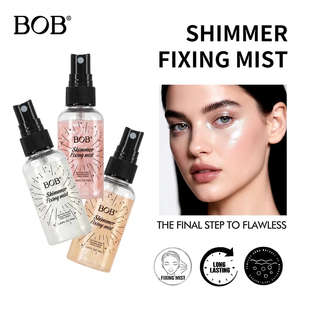 Spray fissante BOB Long Wear Quicksand idratante, a rapida formazione di film, opacizzante e controllo dell'olio.