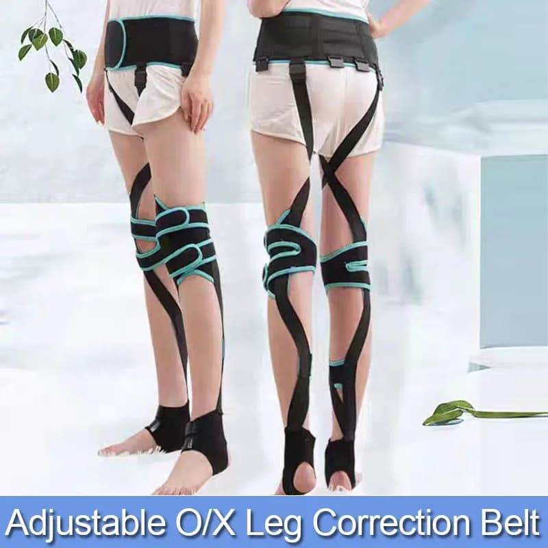 Cintura per la correzione delle gambe O/X per bambini, cintura per la correzione delle gambe con arco regolabile, correttore per raddrizzare il valgo del ginocchio