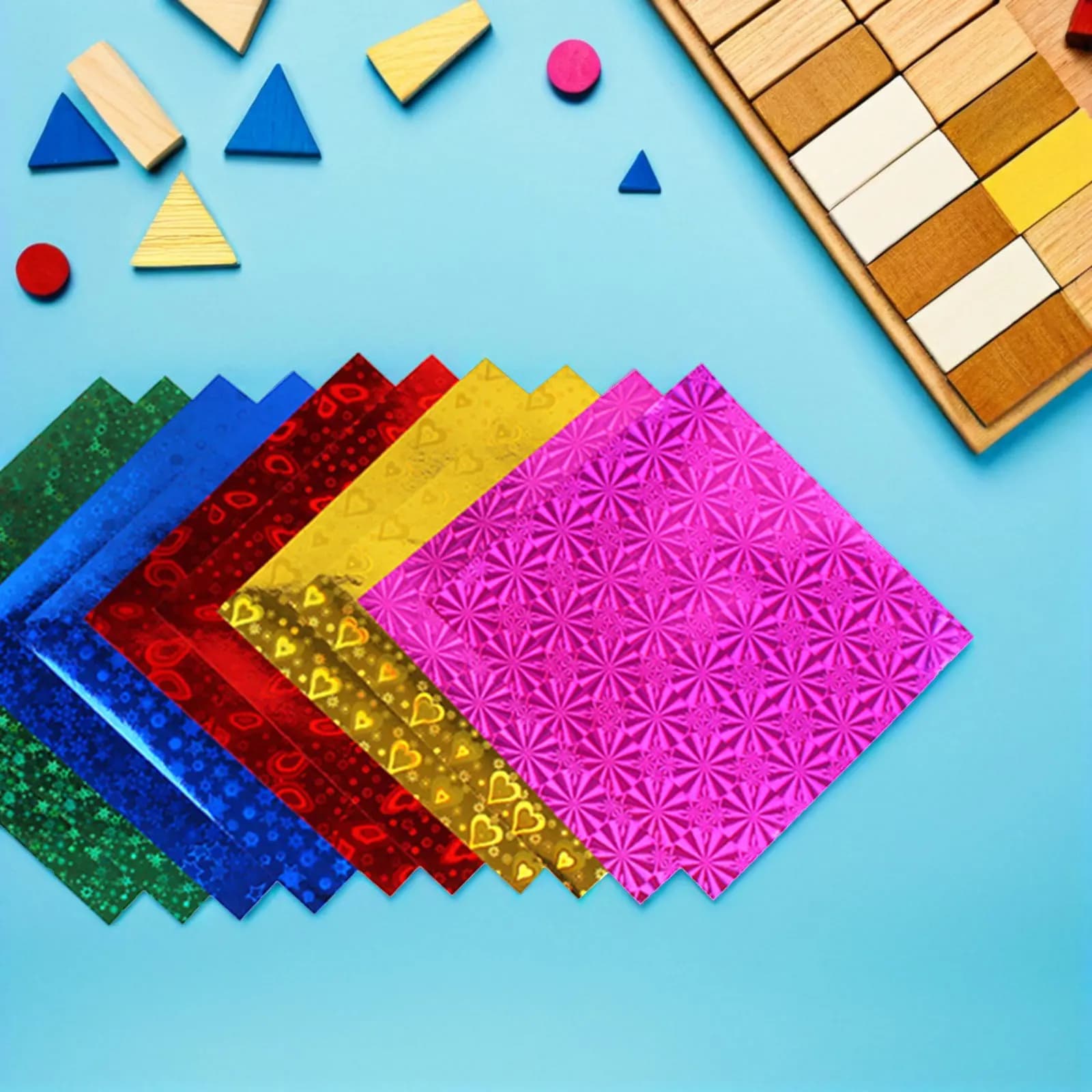 100Pcs Colorful Origami Paper Folding Sheets for DIY Kids Handicraft Crafts Handmade Folding Paper Art Supplies for Classroom