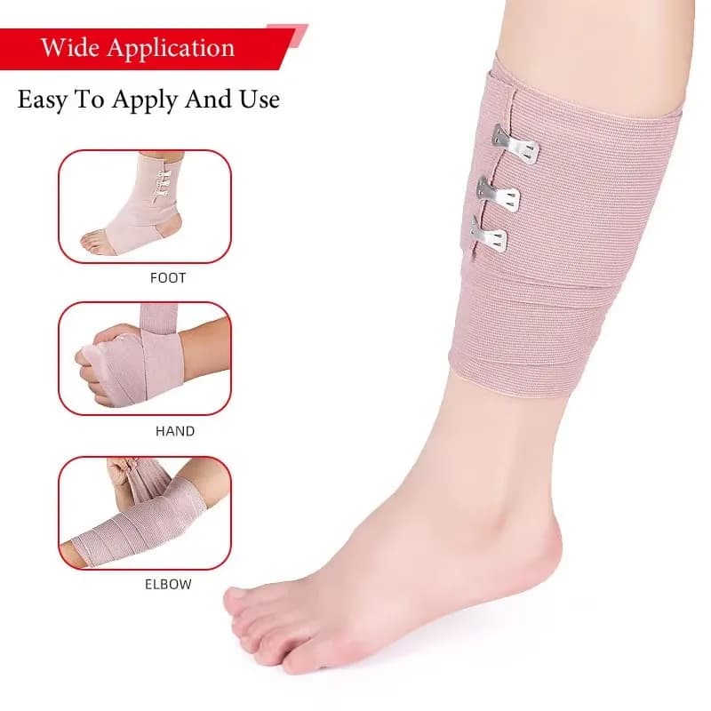 1 rotolo di benda elastica alta medicazione per ferite sport all'aria aperta benda per il trattamento delle distorsioni per accessori per kit di pronto soccorso