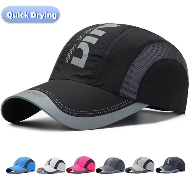 Women's Breathable Shirt Fast Drying Sports Sun Hat Printed Letter Anti-UV Solar Protection Outdoor Summer Golf baseball cap