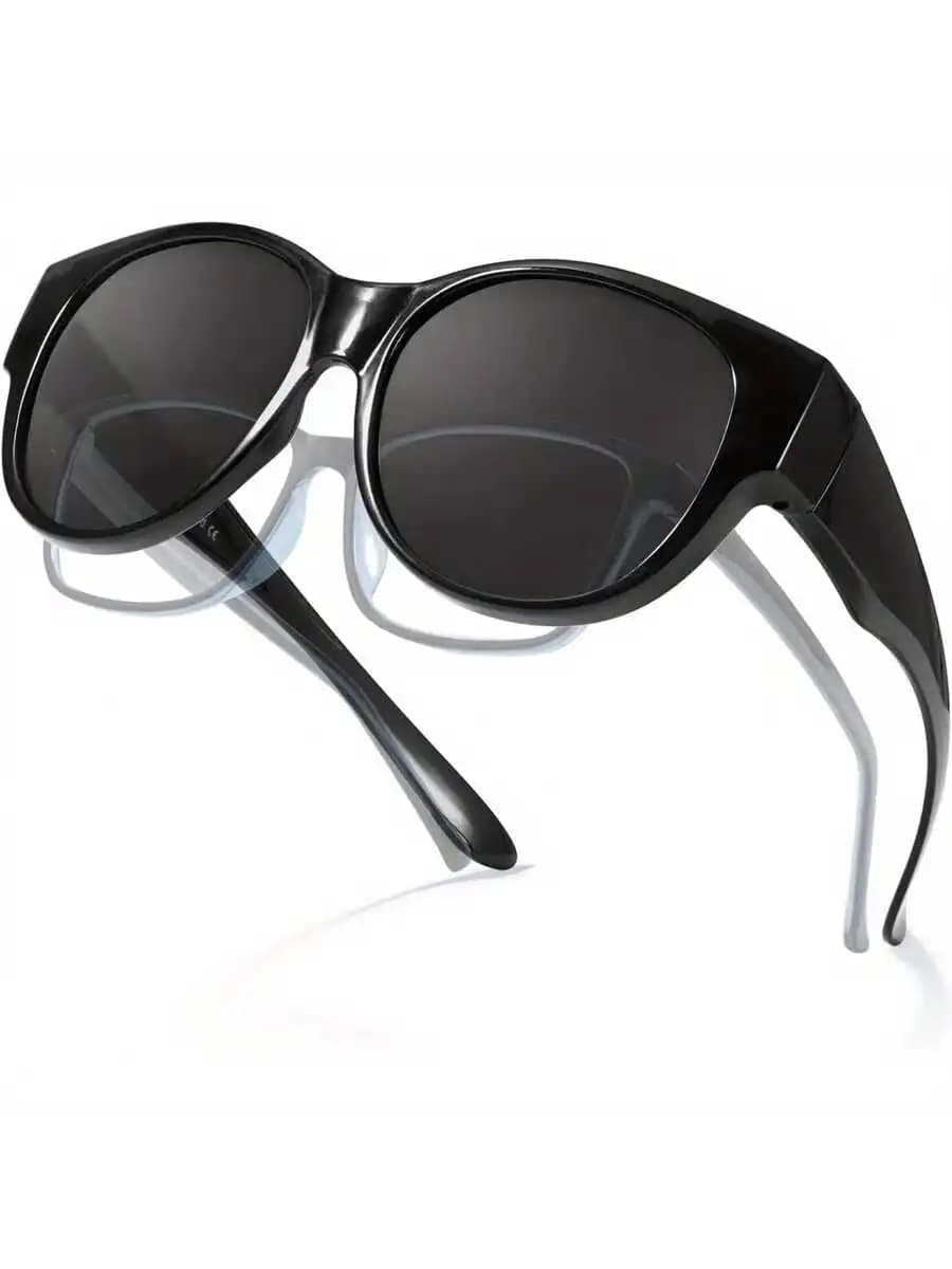 Polarized Fashion Sunglasses With Clip-On Design For Women Outdoor Driving
