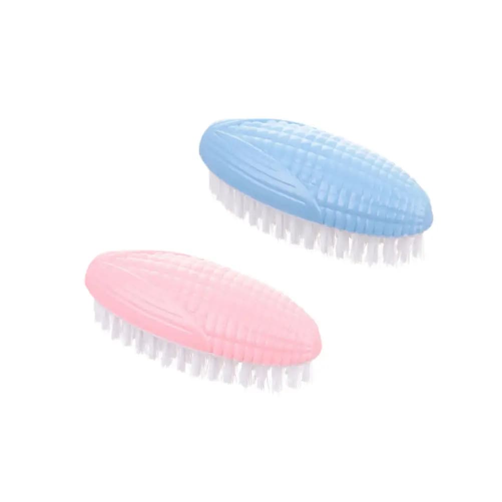2 Pezzi Spazzola Creativa per Pulizia di Arachidi e Mais, con Setole in Plastica, Spazzola per Scarpe e Bucato, Strumento Multifunzione per la Pulizia Domestica
