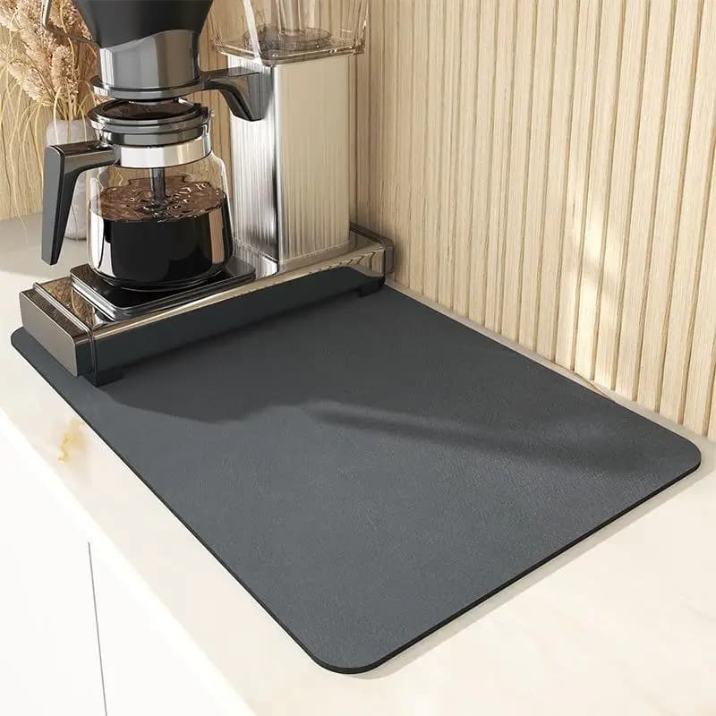 Kitchen Absorbent Fast Drying Non Slip Kitchen Counter Mat 30*40cm Quick Dry Bathroom Drain Pad For Coffee Maker Dish Drying
