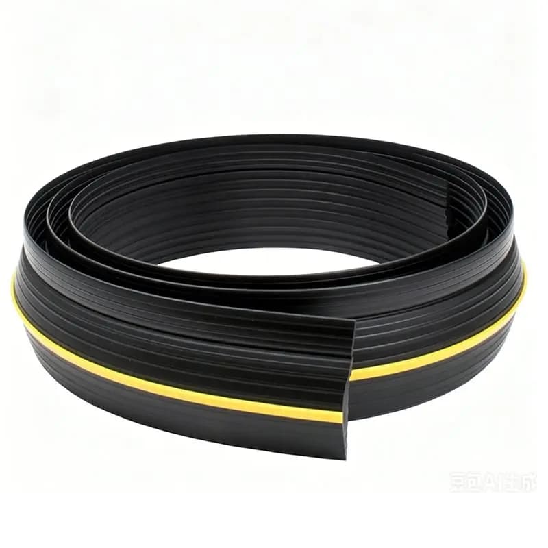 ABUI-Garage Door Bottom Weather Stripping With Adhesive Seal Kit& Threshold Replacement Parts