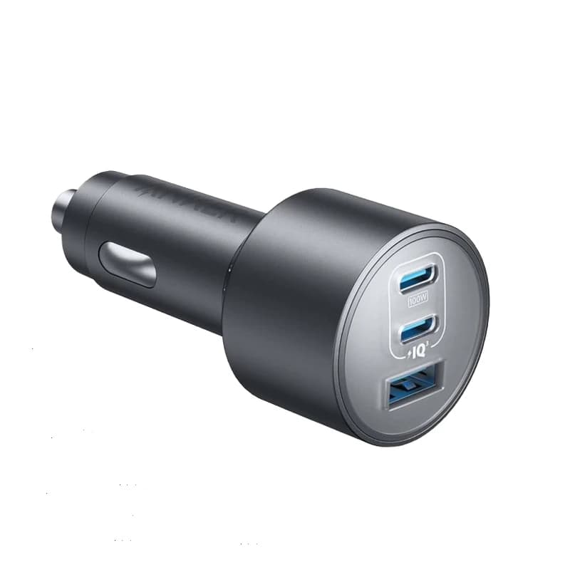 Anker 3 Door USB-C Car Charger Ultra Compact 167,5 W Max Quick Charger for iPhone 16 MacBook Pro/Air for Samsun S24/S23 iPad Pro