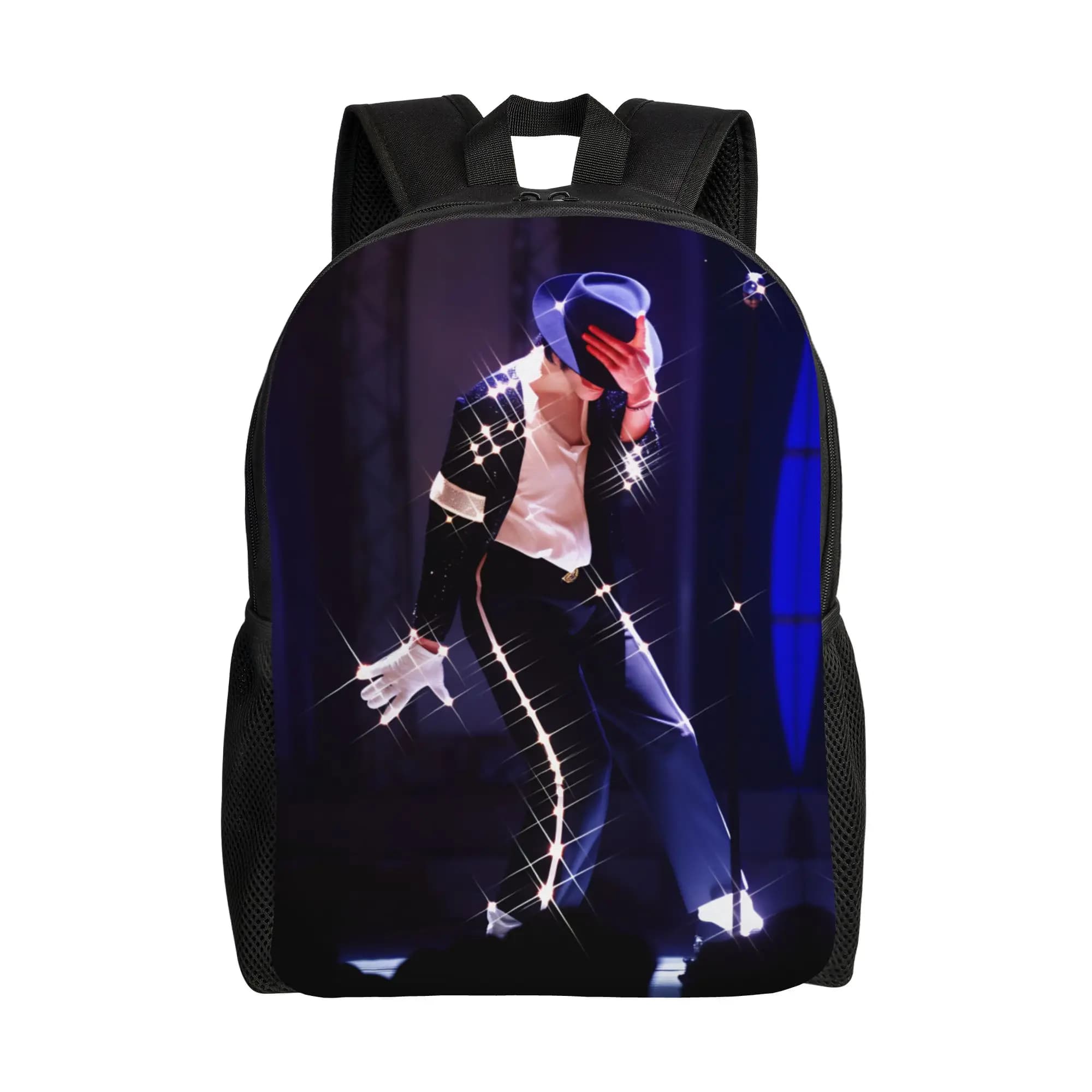 Zaino per musicisti di Michael Jackson, zaino da viaggio in poliestere per ragazza, zaino leggero per il tempo libero, borsa per la scuola superiore