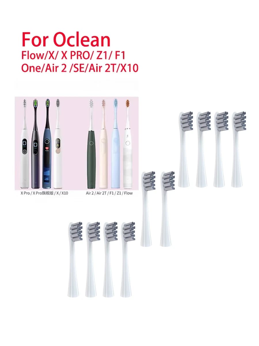 Toothbrush heads for Oclean Air 2/One/SE X/X PRO/Z1/F1 Replacement electric toothbrush nozzles with soft bristles DuPont 1/4/10/20 pieces