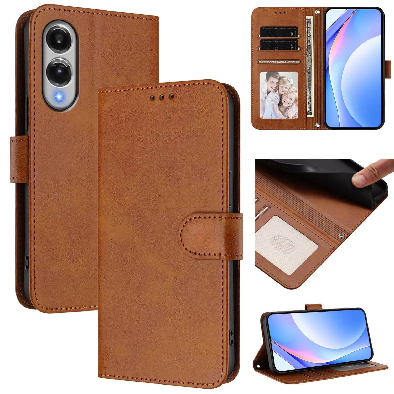 Custodia a portafoglio RFID per Samsung Galaxy S26 S25 Edge S24 S23 Ultra S23 FE, Cover a libro con porta carte per uomo e donna
