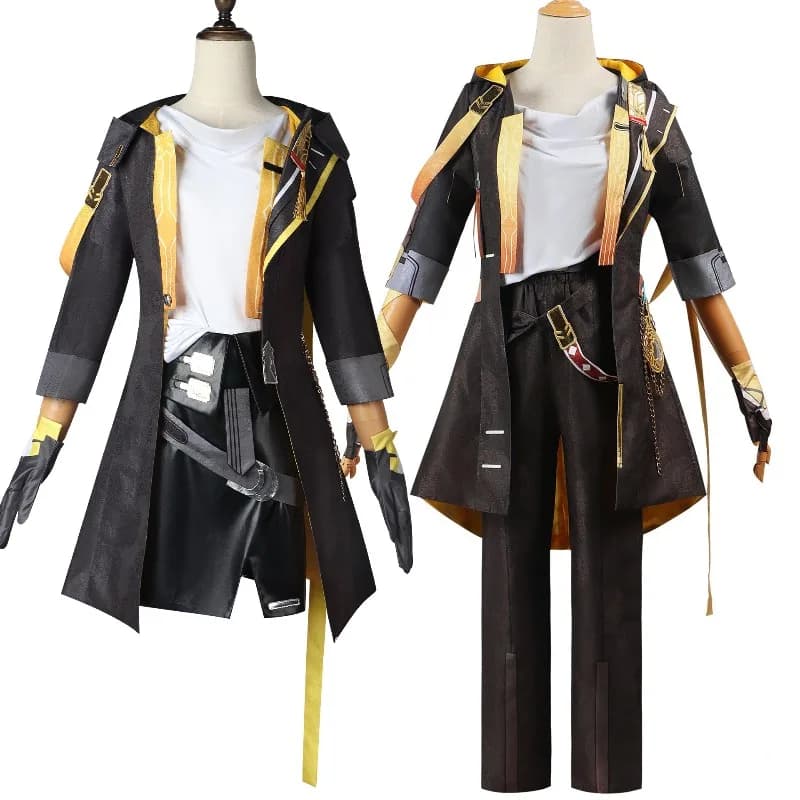 Anime Trailblazer Ragazza Stelle Ragazzo Caelus Costume Cosplay Honkai Star Rail Parrucca Scarpe Chlothes Set completo Halloween per donna uomo