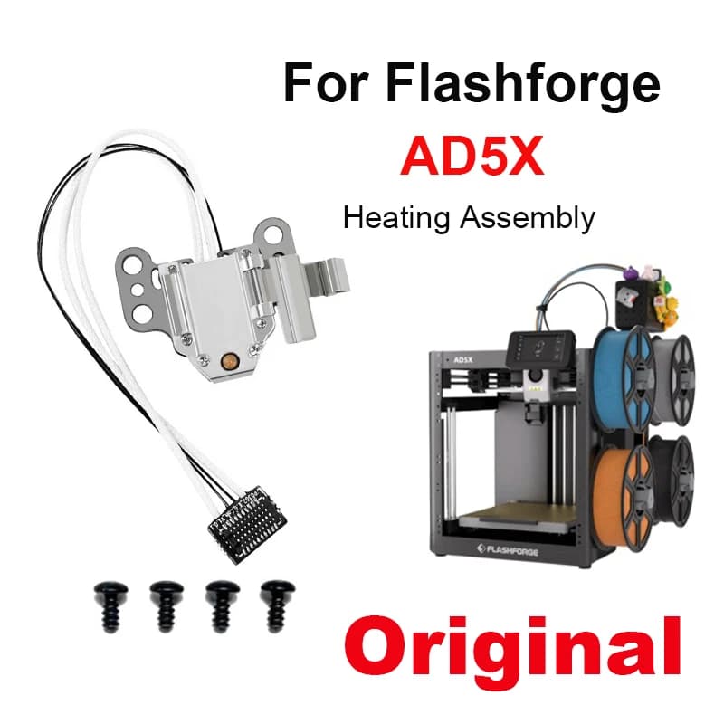 Kit di Riscaldamento Originale AD5X per Flashforge con Cartuccia Riscaldante e Sensore di Temperatura
