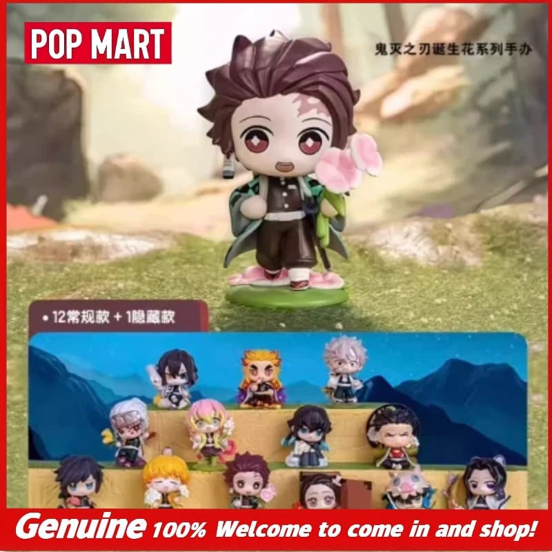 Nuova Autentica POP MART My Hero Academia Birth Flower Blind Box Statuetta Accessorio da Scrivania Giocattoli Regalo di Compleanno Articolo Pop Culture