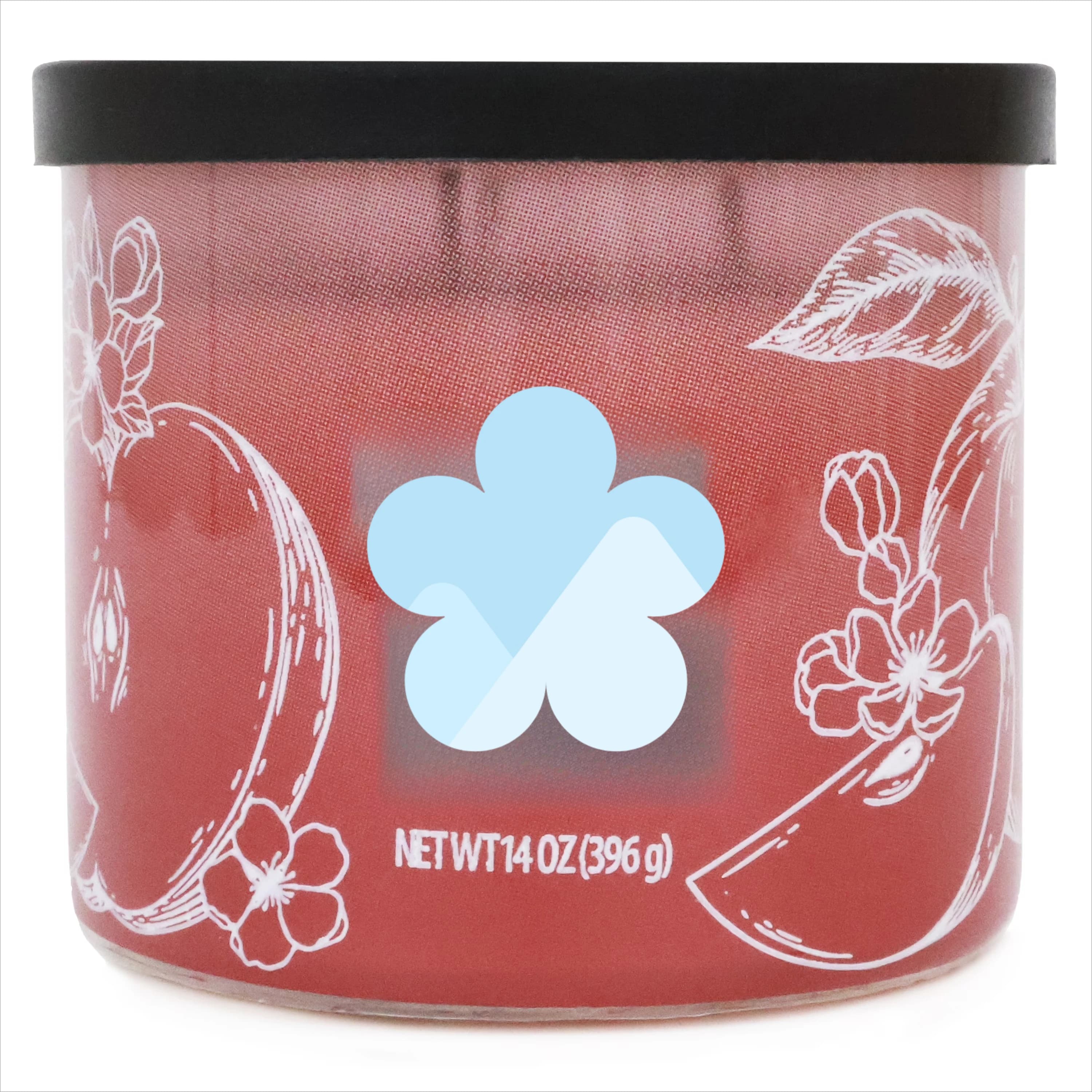 ICUTE-Mainstays 3-Wick Ombre Wrap Warm Apple Pie Candle, 14-Ounce