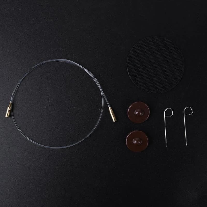 10/40/60/80cm Interchangeable Knitting Needle Cable End Caps Connector for DIY Knit Weaving Craft Tools