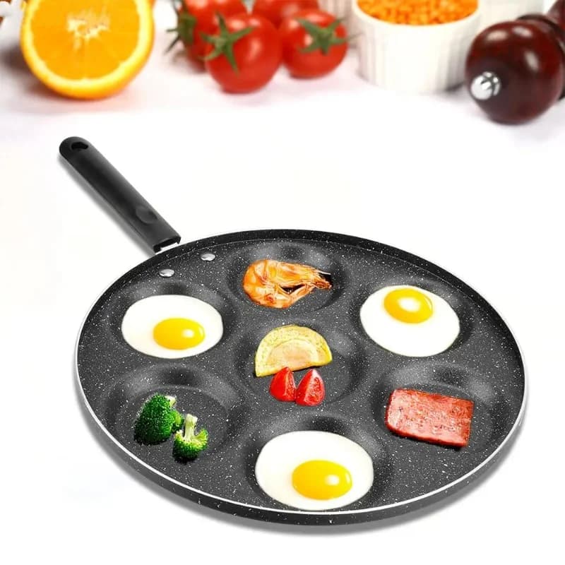 Creative Breakfast Maker 4/7-hole Frying Pot Non-stick Egg Pancake Steak Pan Cooking Egg Ham Pans Thickened Omelet Pan
