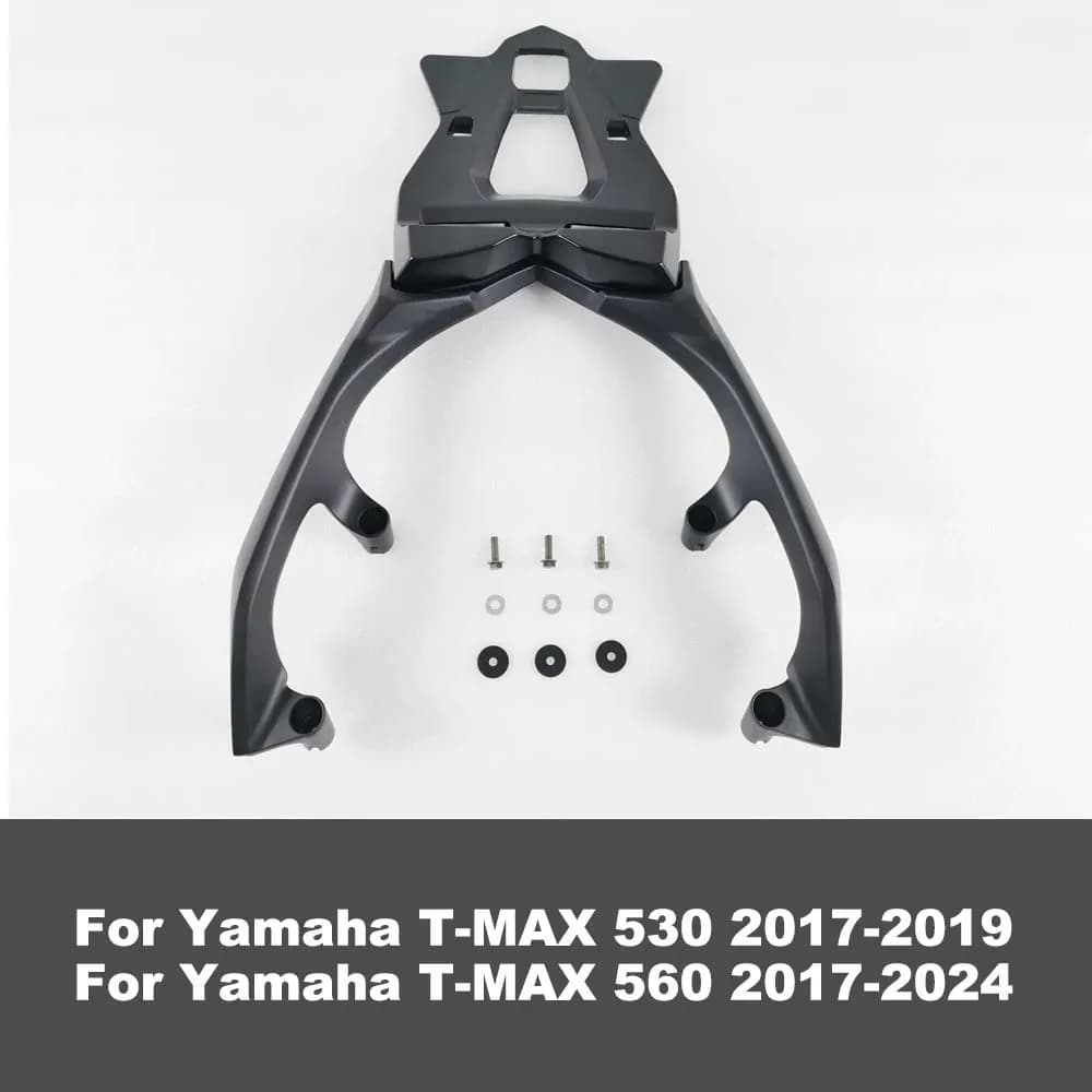 Per YAMAHA T-MAX 530 2019-2017 Portapacchi Posteriore Moto, Kit Fissaggio Carico Posteriore, Schienale e Bracciolo T-MAX 560 2024-2017