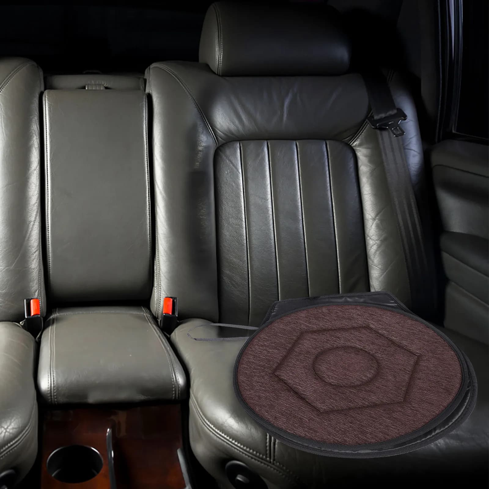 Cuscino Girevole per Sedile Auto, Morbido e Confortevole, Antiscivolo, Rotazione a 360 Gradi, per Sedie Auto e Anziani
