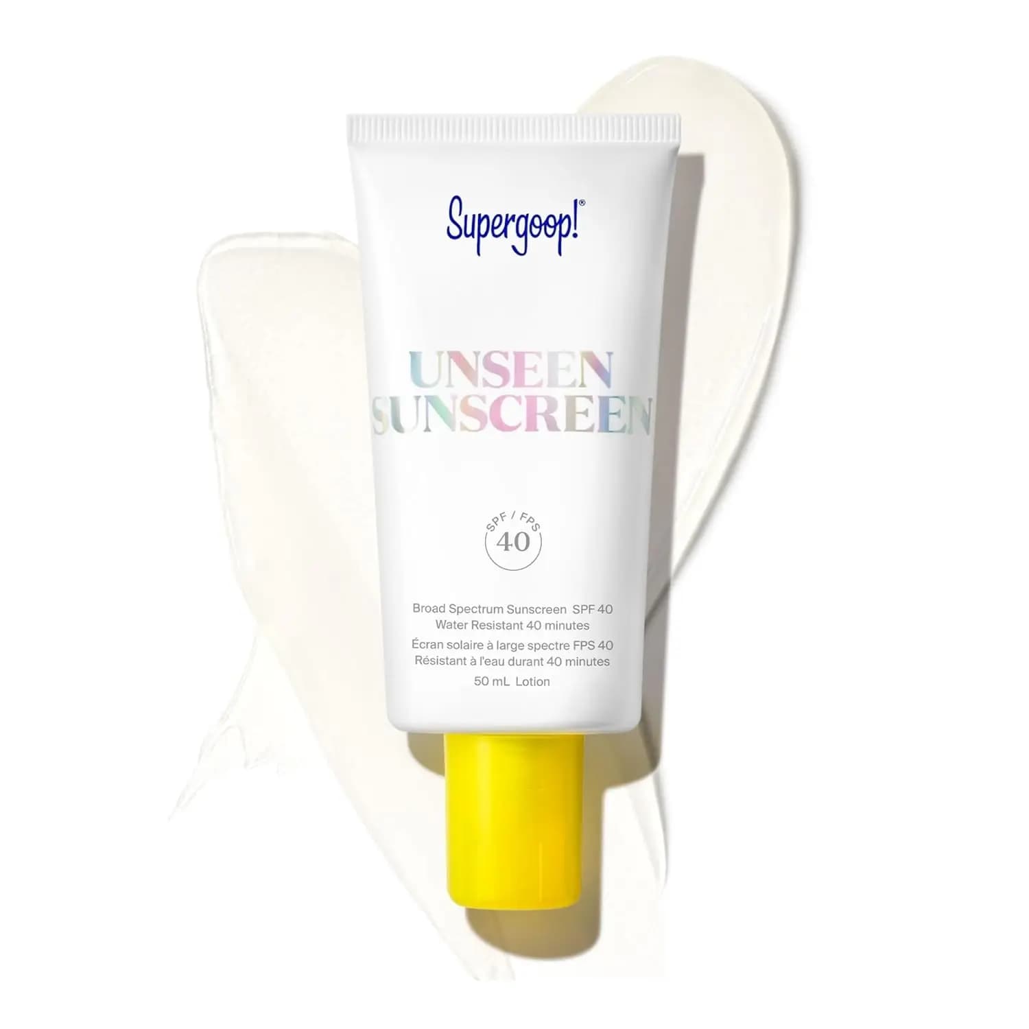 Solar Cream Face SPF 40 Invisible - Large Spectre, Primer Oil-Free for All Types of Skin, Lightweight and No Perfume