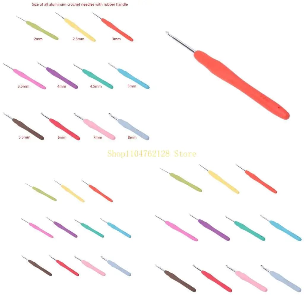 Uncinetti ergonomici multicolori da maglia in filato 2-8mm con per Case T migliore vendita