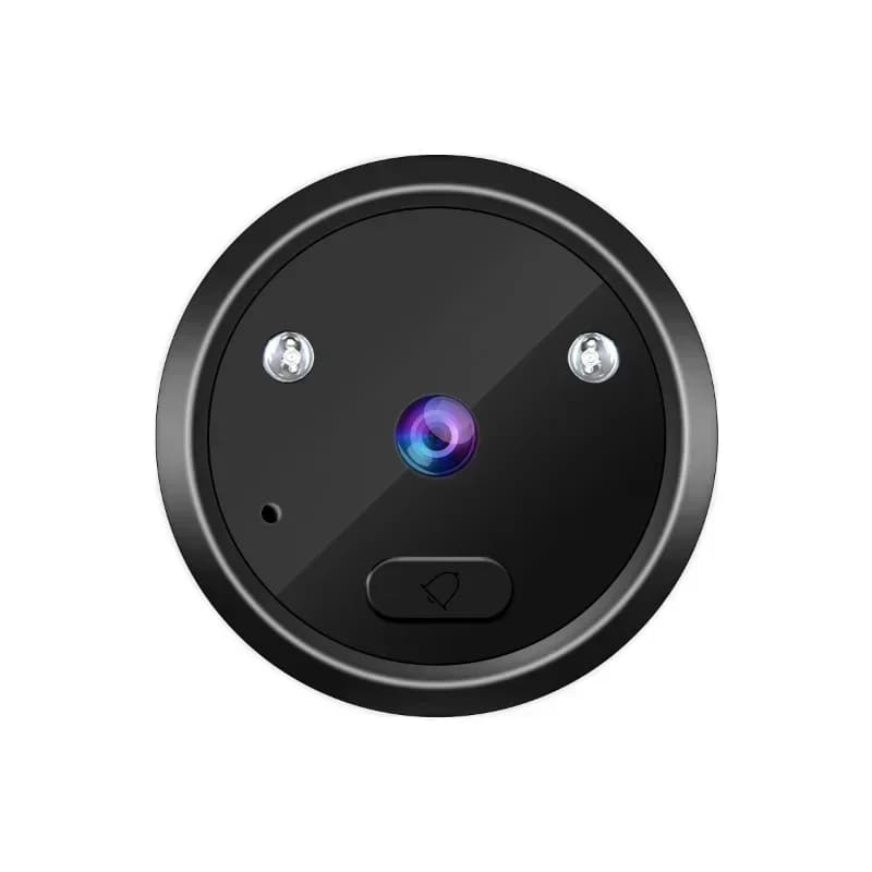Videocitofono Escam C22 con Telecamera, Registrazione Automatica, Visione Notturna, Visore Digitale per Porta, Sicurezza Domestica
