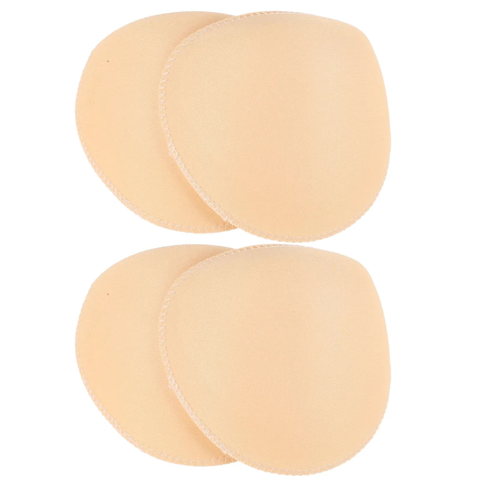 2 Paia di Spalline in Spugna Senza Cuciture, Imbottite in Schiuma, Colore Beige, Supporto per Spalle per Giacche e Blazer