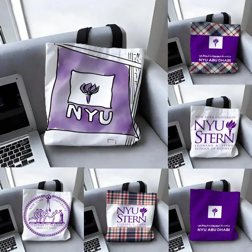 Borse portaoggetti Borsa tote in tela Borse da donna di design di grandi dimensioni Borse per la spesa New York University