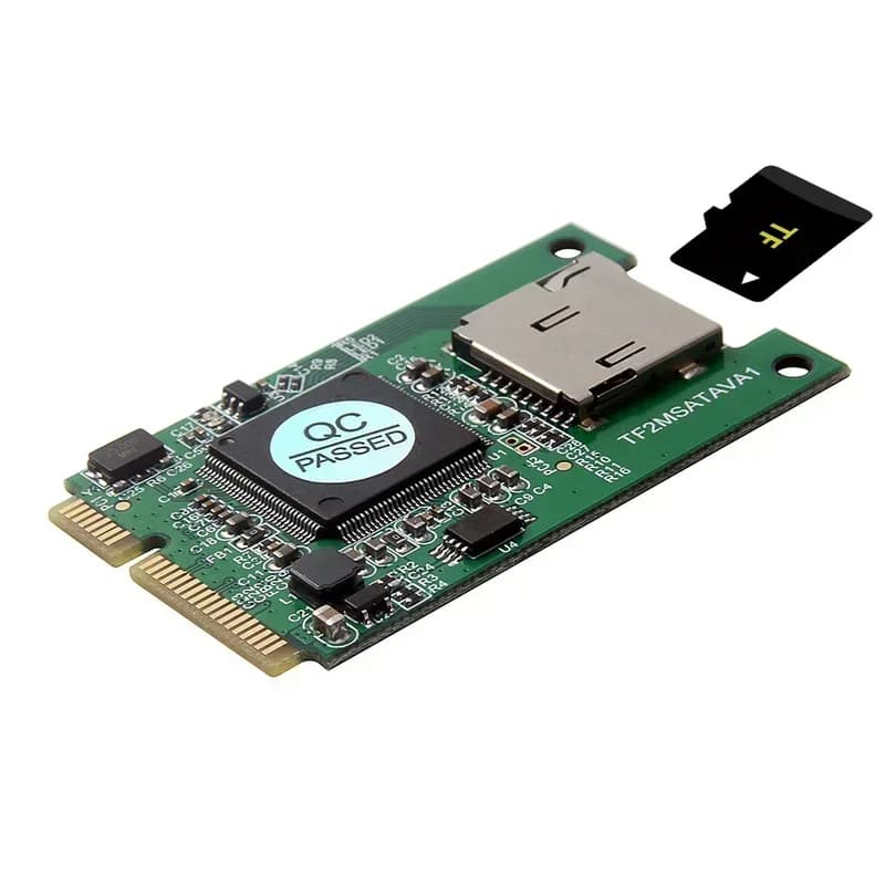 TF a MSATA Msata a Micro SD Adattatore Convertitore di espansione scheda Scheda riser Lettore di schede SSD per laptop