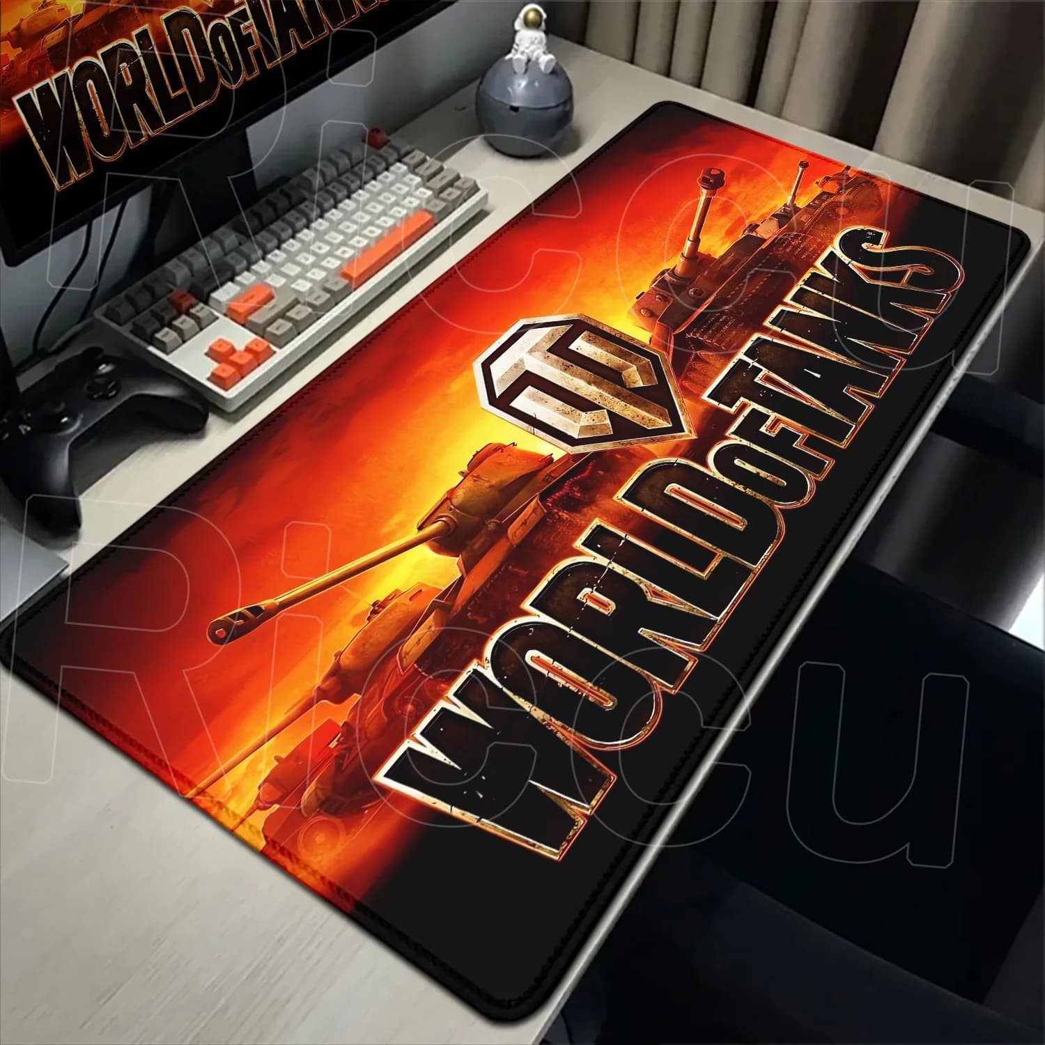 HD World of Tanks Mouse Pad Anime Mousepad Playmat Tappetini da scrivania Gomma antiscivolo XXL Tastiera portatile Tappetino per mouse Accessori da gioco per PC