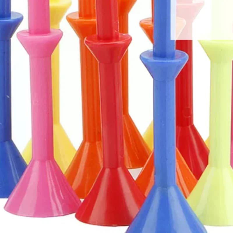 10 Pz 83 Millimetri Golf Nail Ball Tee Tazza di Vino Con Supporto di Plastica Golf Ridurre L'attrito Lato Spin Tee Per La Pratica di Golf