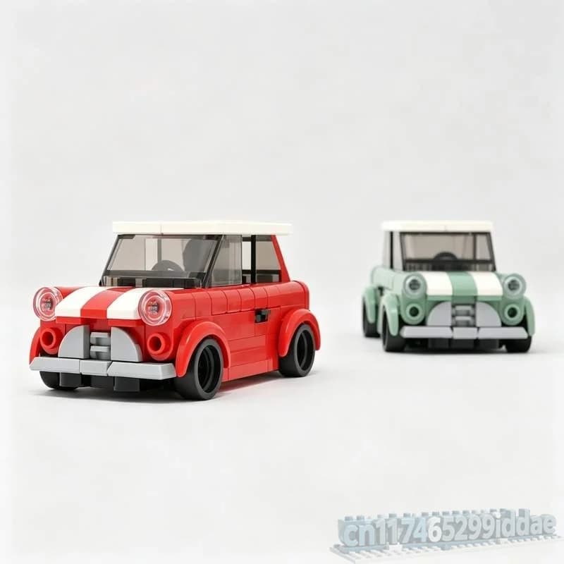 NEW 138PCS Mini Cooper S 1969 Retro Classic Car MOC Creative Building Blocks Model DIY Assembly Toy Educational Collection Gift