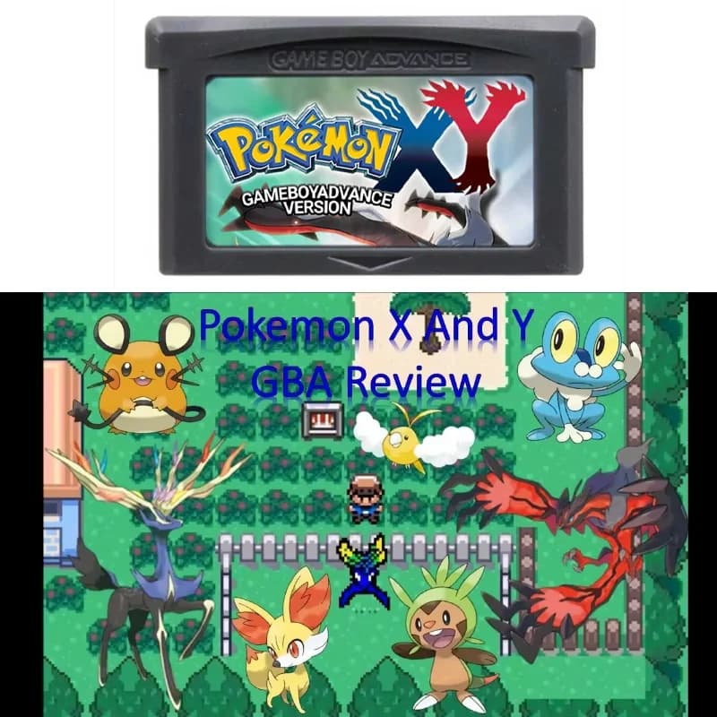GBC/GBA Pokemon X e Y GBA RTC Gioco di carte inglesi