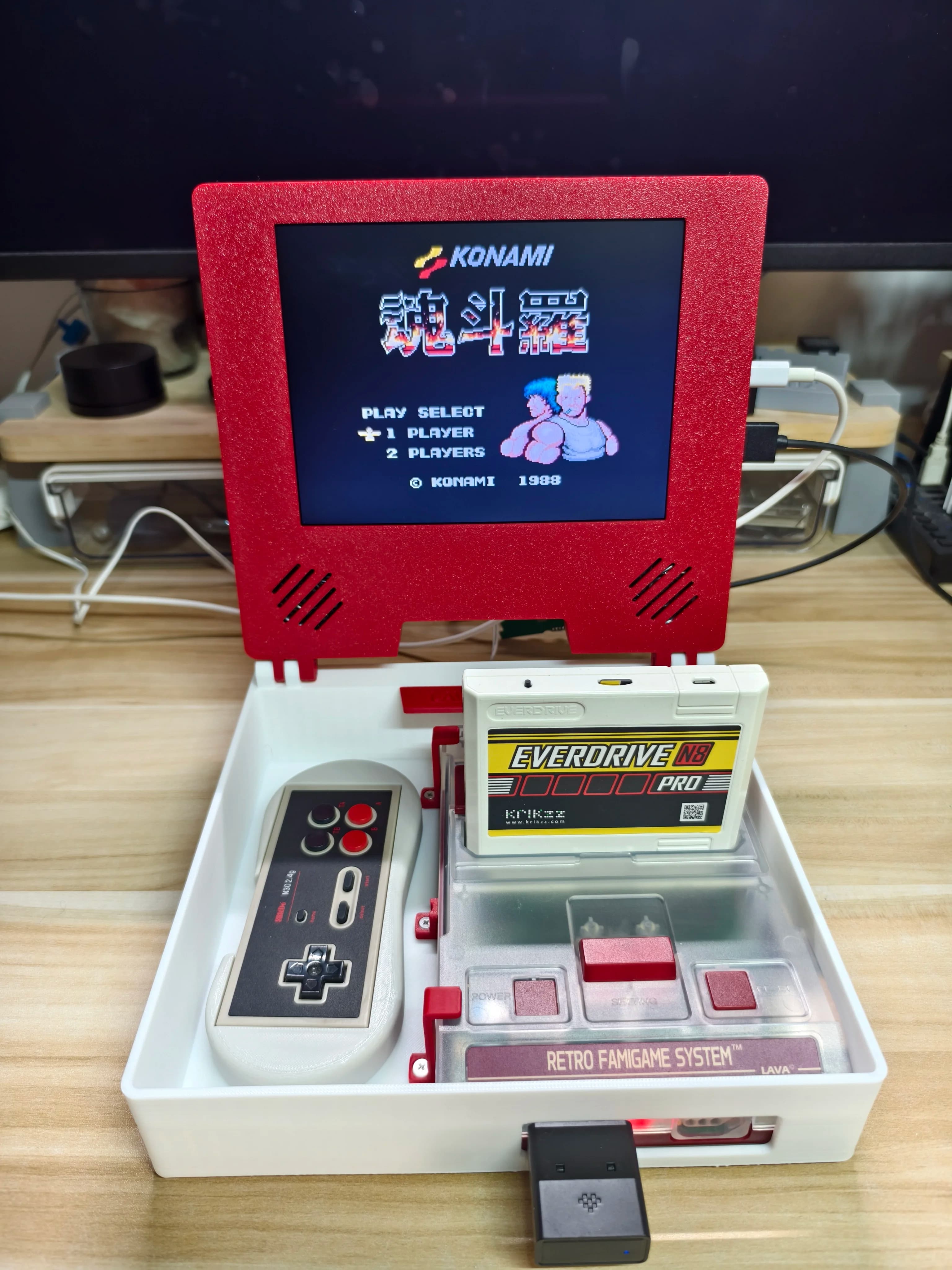8 inch portable monitor MINI LCD screen 4:3 LAVA FC RGBFC Retro Arcade Game with stereo HDMI output LAVA FC support
