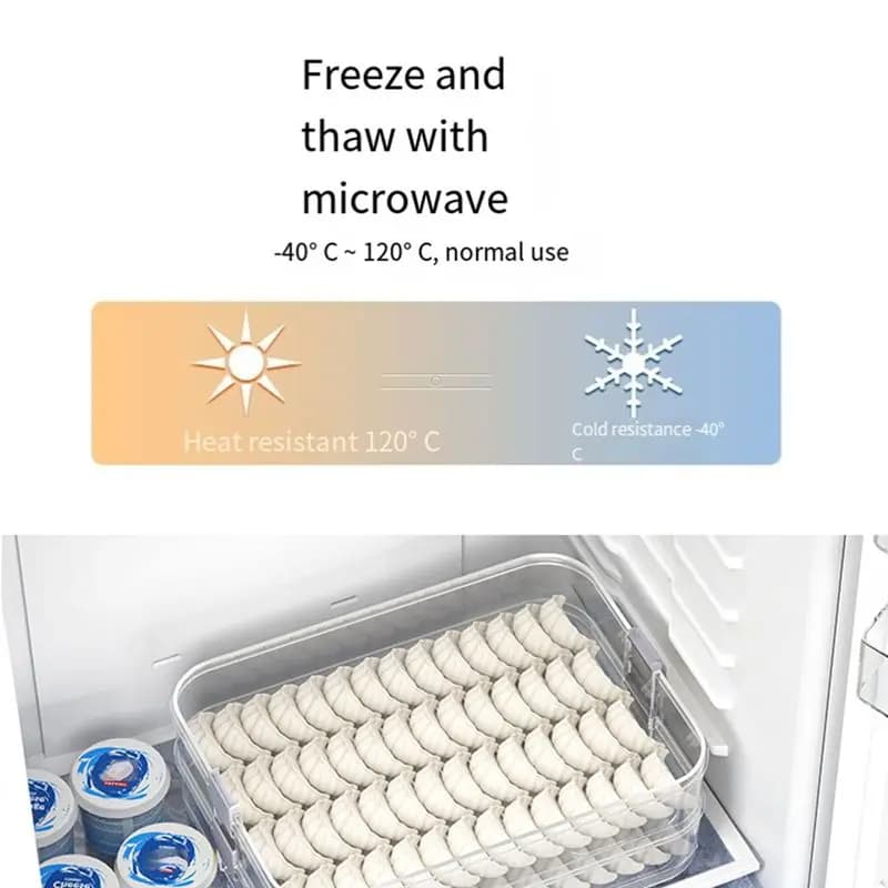 Contenitori per Alimenti Freddi Facili da Usare per Frigorifero, Scatole per Conservazione Salsicce, Organizzatori Impilabili per Frigo, Contenitori per Alimenti con Coperchio