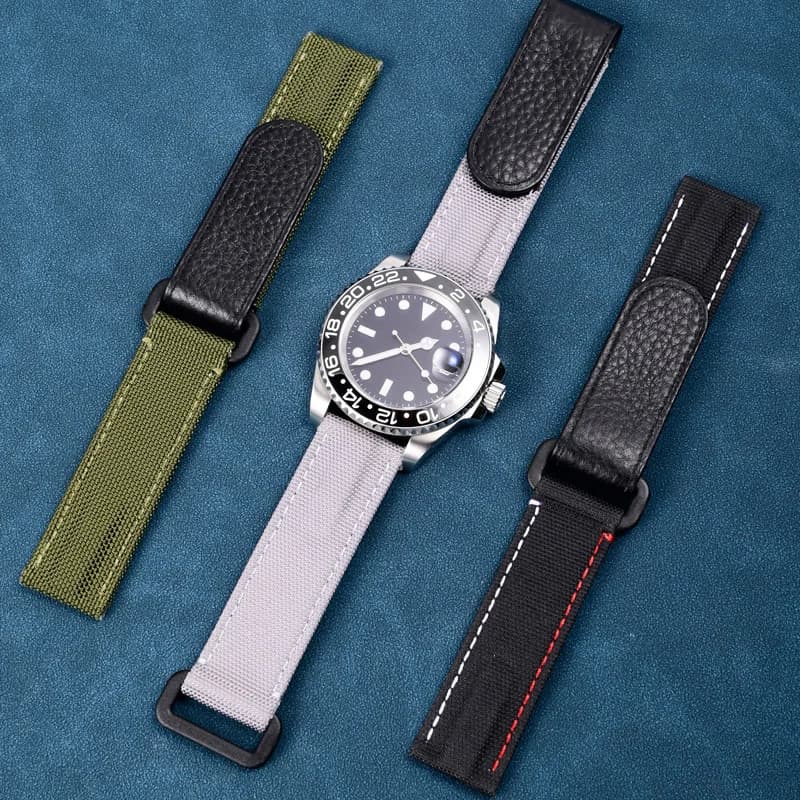 Accessori universali Cinturino in nylon per Tudor/Omega/Rolex/IWC/Tissot Daytona SUBMARINER Cinturino in tela di nylon 20mm