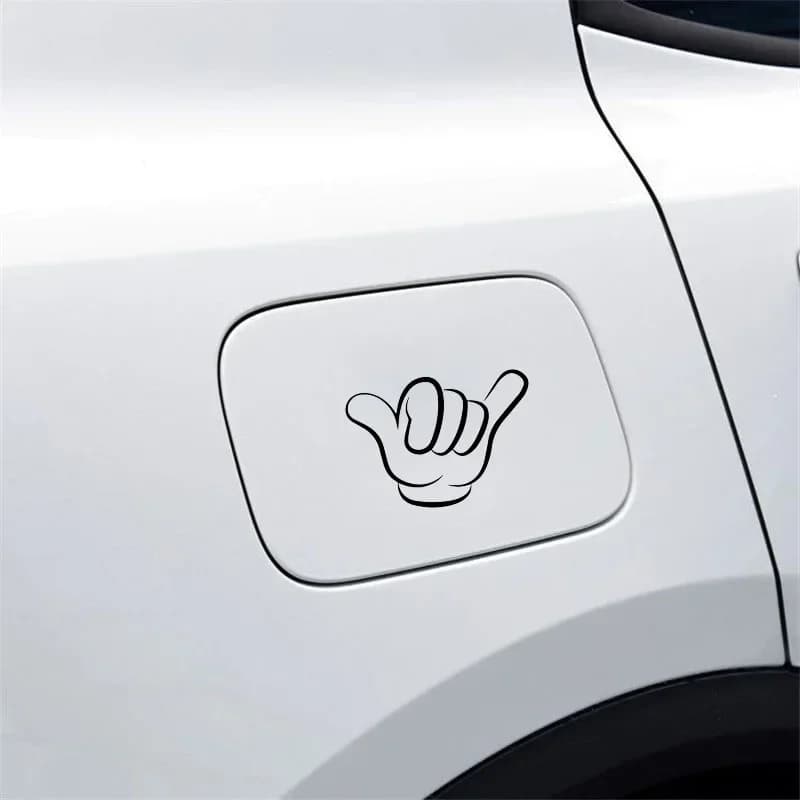 Adesivo per Auto con Segno Shaka 10x7,5cm, Decalcomania in Vinile per Moto, Carrozzeria, Paraurti, Finestrini, Laptop, Accessori per Tuning Auto