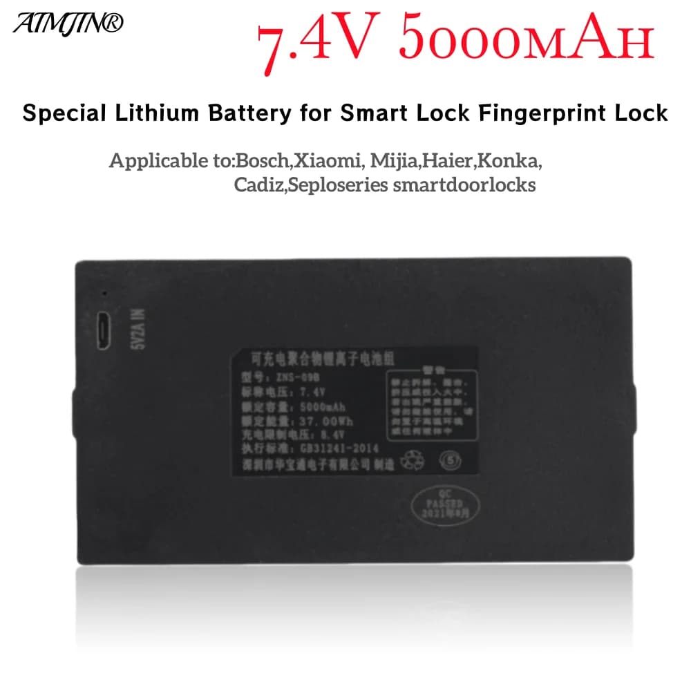per YC04A YC04C YC04B YC04E 7.4V 5000mAh Serratura intelligente al litio