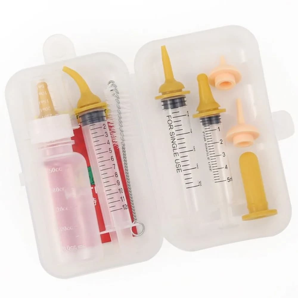 with Silicone Nipple Pet Feeding Bottle Kit Water Feeder Milk Bottle Feeding Bottle Kit Pet Feeding Nipple