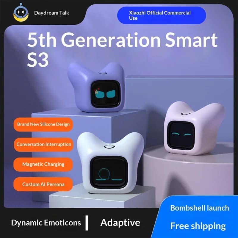 Cross border AI Xiaozhi Electronic Pet Artificial Intelligence Dialogue Robot Emotional Companion Deepseek Bean Bun Chat