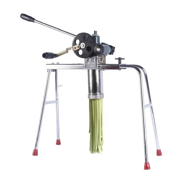 Pressa Manuale per Pasta in Acciaio Inox, Macchina per Pasta e Verdure con Pressa Resistente per Pasta Fresca Fatta in Casa