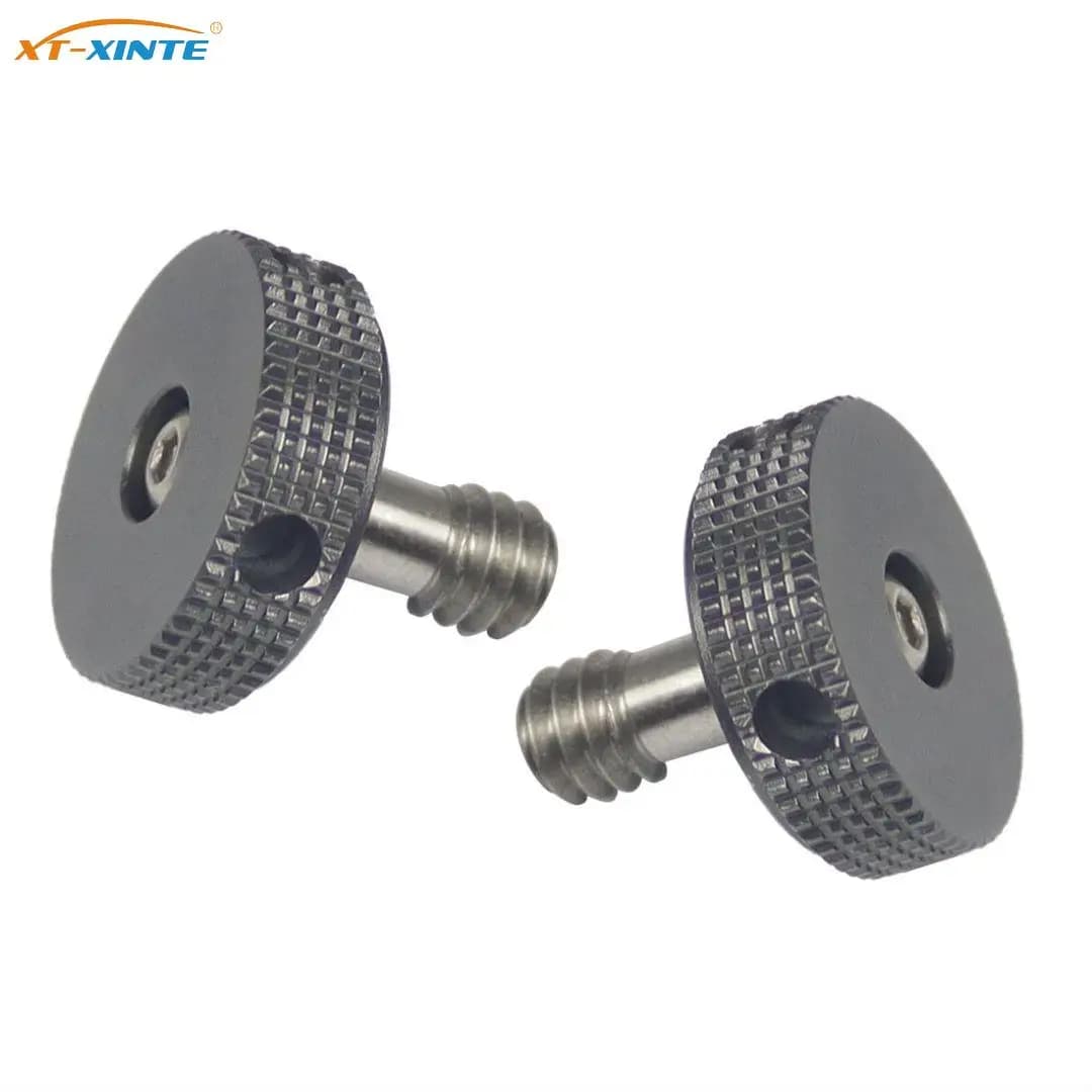 1pc 1/4 "-12 vite in acciaio inossidabile 304 manopola per pollice adattatore per vite di bloccaggio per supporto per treppiede staffa per piastra a sgancio rapido con luce Flash