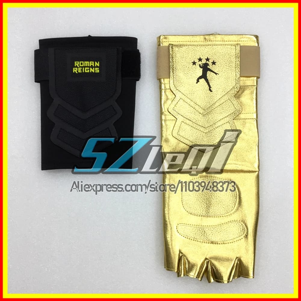 Set di guanti da moto dorati premium per reigns romani con guanti da boxe in spugna Guanto per sport all'aria aperta per sollevamento pesi