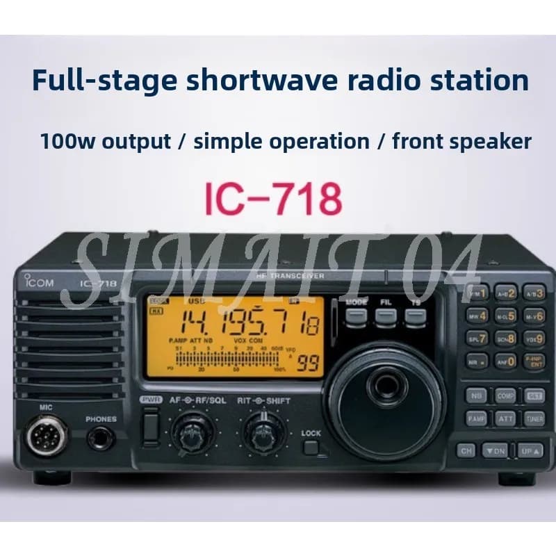 IC-718 Shortwave Radio HF All Band Transceiver Analog Walkie Talkie Relay Station 100-240V for ICOM