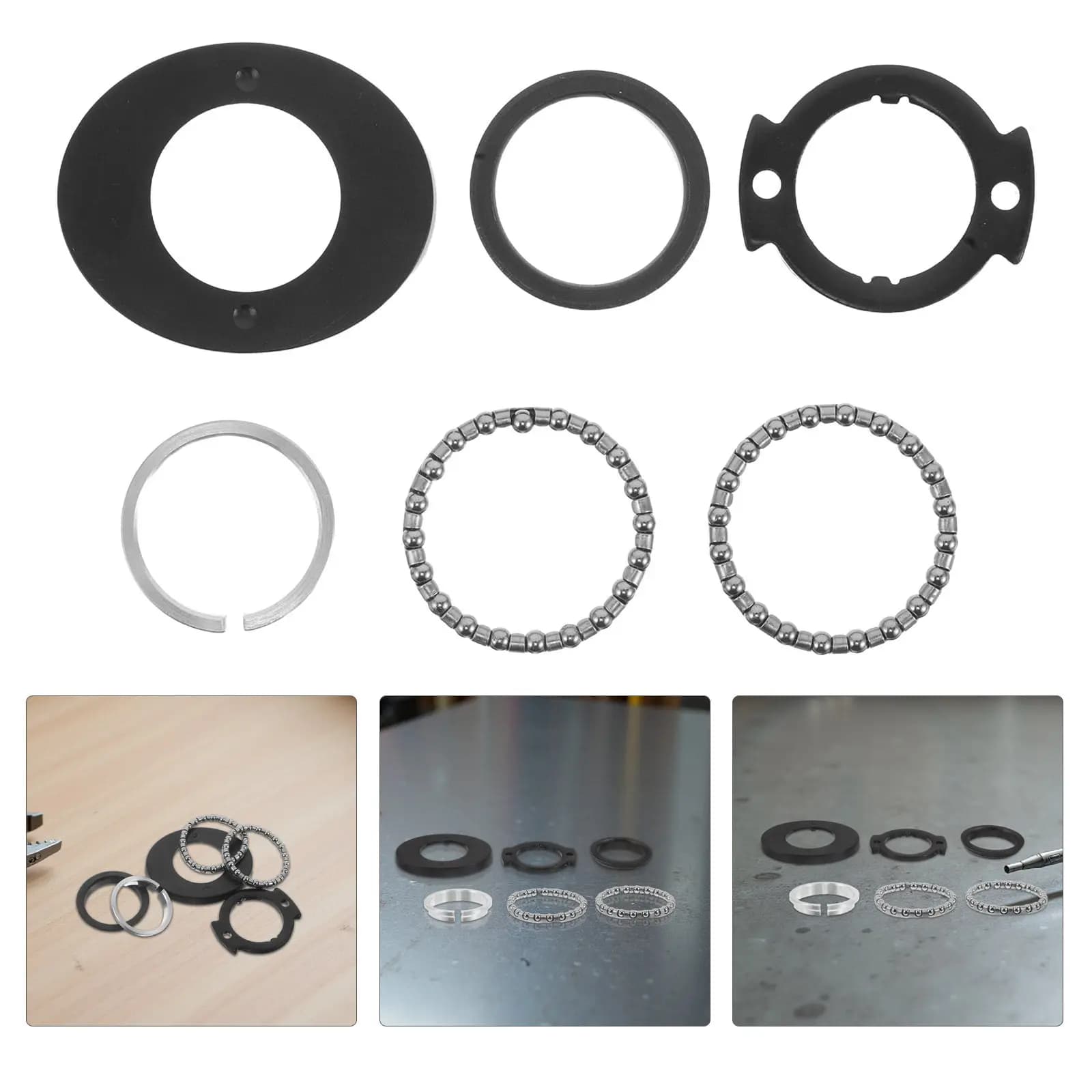 Set di 6 Cuscinetti per Forcella, Parte Rotante, Accessori per Modifica Elettrica Scooter